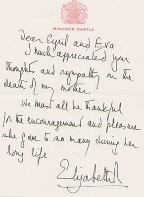 Cheffins Diana letter