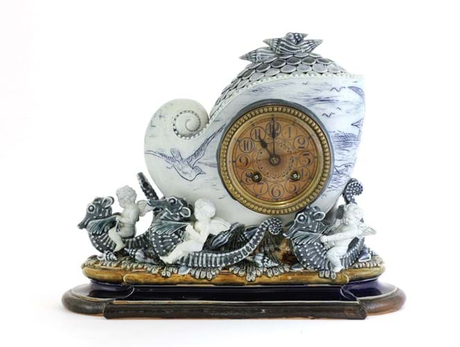 Doulton Lambeth Nautilus Clock