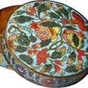 Xuande mark and period cloisonné ‘pomegranate’ box and cover