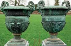 Casts of garden urns designed for Versailles offered in Oxfordshire