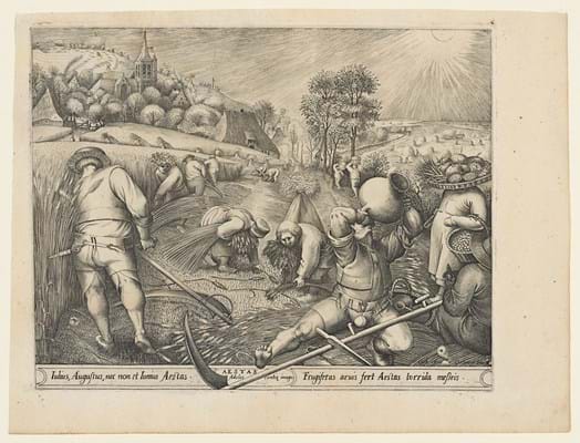  Peter Bruegel the Elder and Hans Bol print