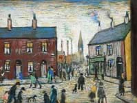 Lowry depicts street life in pastels
