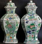 Kangxi period famille verte covered vases star in selection of ceramics on show