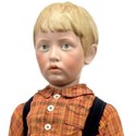 Antique character doll,