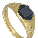 Gold sapphire ring