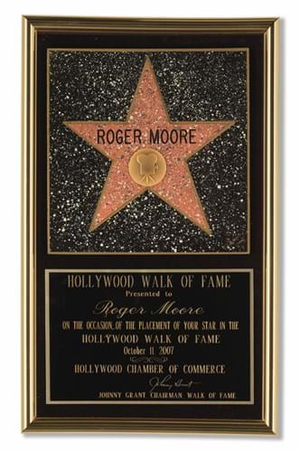 Hollywood plaque