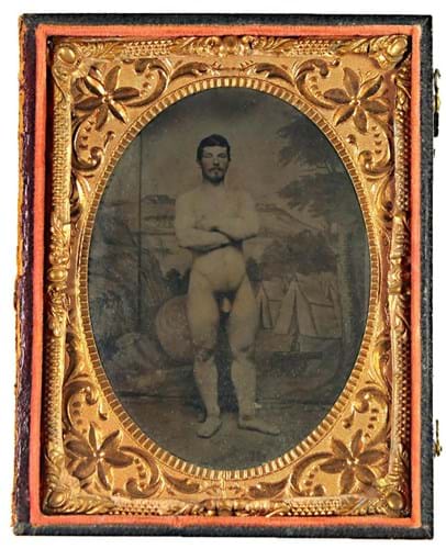Naked Union soldier photo