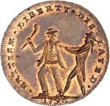 Token halfpennies carry messages about values