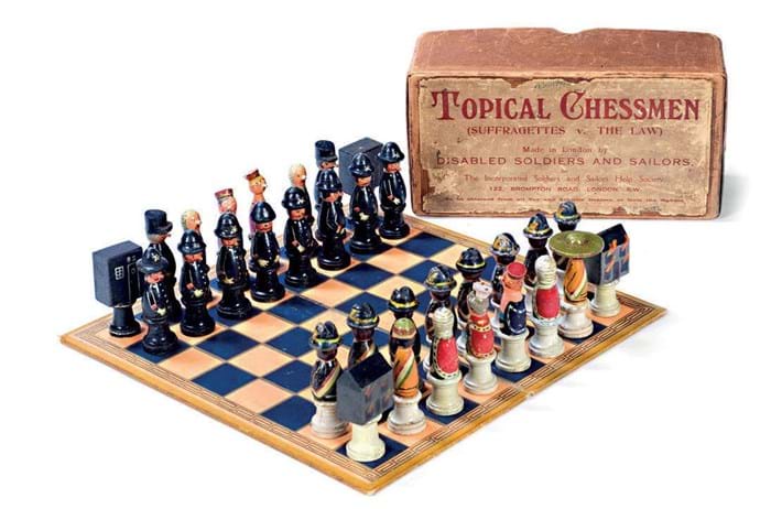 Suffragette chess set