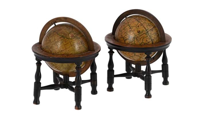 Antique miniature globes