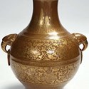 Bronze porcelain vase