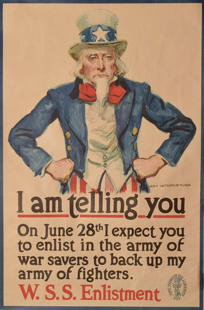 American First World War Propaganda Posters Flagged Up At Auction
