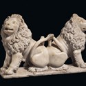Marble lions from the tomb of Charles V of France