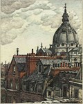 Charles Ginner takes to the London rooftops