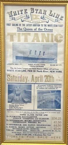 TSR Aldridge Titanic Poster