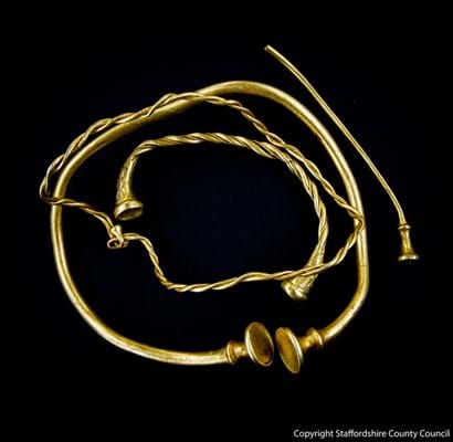 Gold torcs found by metal detectorists