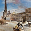View of the piazza del Quirinale in Rome