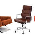 Mid-century upholstered chairs