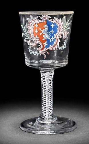 Glass goblet