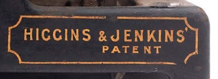 Higgins and Jenkins patent