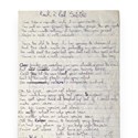 David Bowie handwritten lyrics