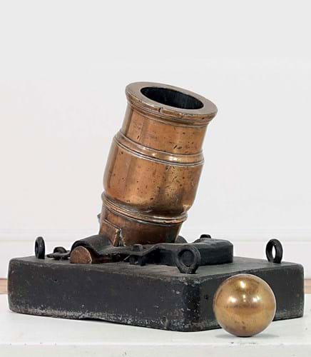George III brass mortar