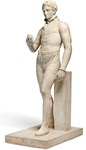 Howzat for a marble sculpture thought to be one of the first depictions of a cricketer