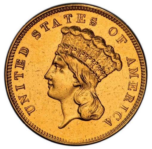 $3 gold coin
