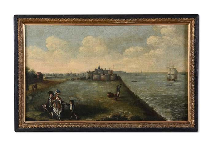 Deal Castle In Kent painting 