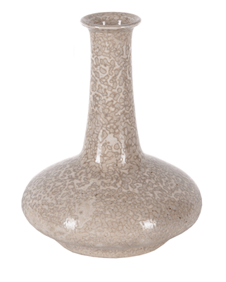 A mottled Ruskin vase