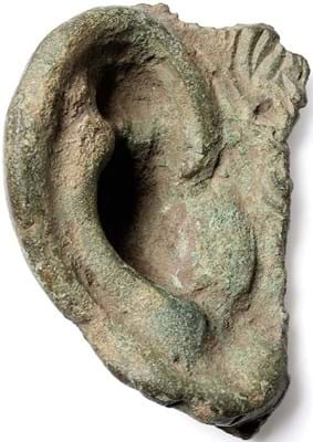 Roman cast bronze ear