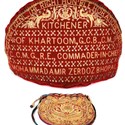 A tea cosy and purse presented to Lord Kitchener