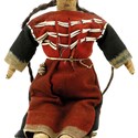 A Native American Plains beaded cloth doll