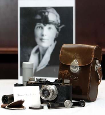 A camera that belonged to Amelia Earhart