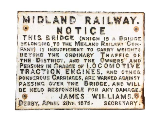 Midland Railway Sign