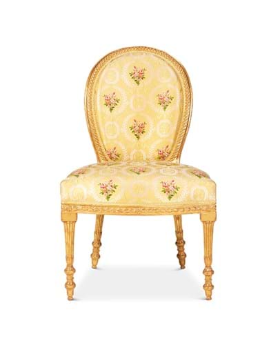 George III giltwood side chair